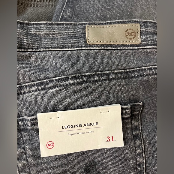 NWT AG Legging Ankle Super Skinny Jeans in Gray Size 31R - Picture 9 of 16
